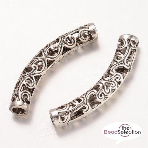 Filigree tube spacer beads - tube,