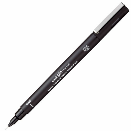 Uni pin fine - pin, drawing