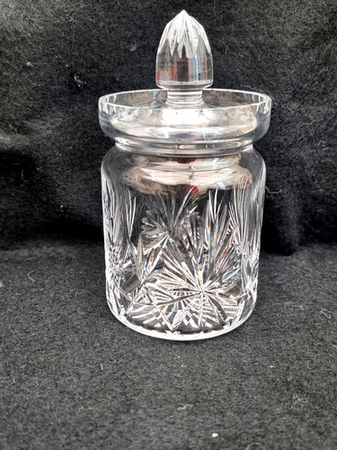 Edinburgh crystal preserve jar - crystal,