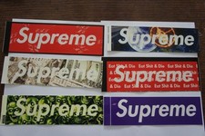 16 GENUINE OLD SUPREME STICKERS / BOX LOGO ETC