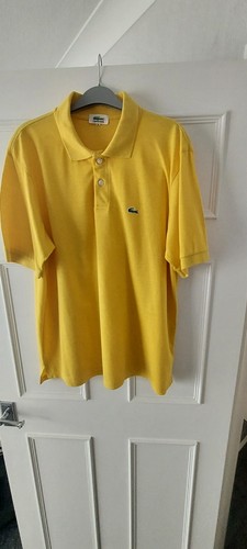 Lacoste logo yellow polo - logo,