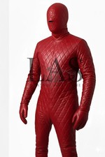 Bondage Leather Catsuit Red