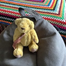 Vintage Collectible Tiny Miniature Plush Jointed Teddy Bear