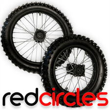 BIG WHEEL 17 FRONT /14 REAR PIT BIKE WHEEL SET WITH TYRES fits STOMP M2R