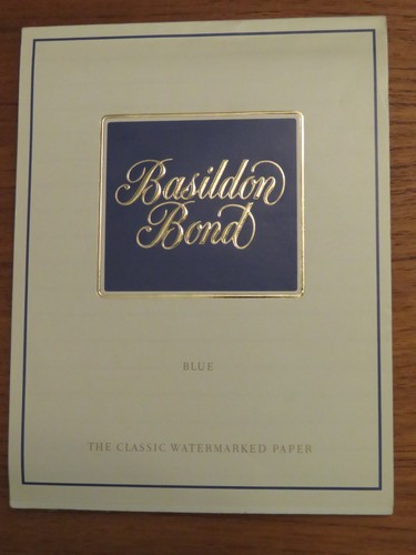 Vintage basildon bond blue - vintage,