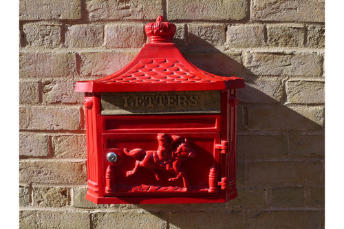 Red mail post box vintage - box,