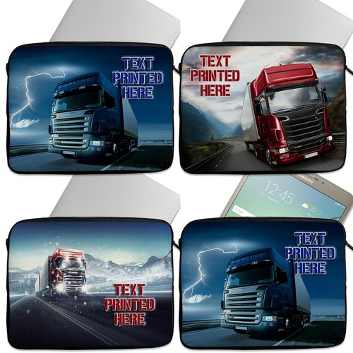 Personalised laptop case lorry - laptop,