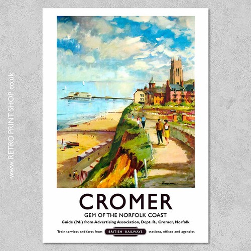 Cromer poster railway - cromer,