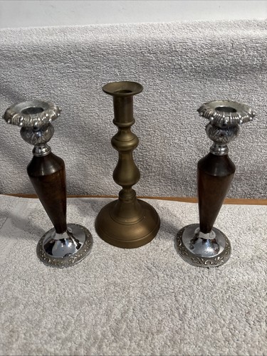 Pair vintage candlestick - pair, of