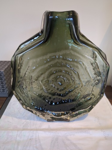 Whitefriars glass banjo vase - whitefriars,