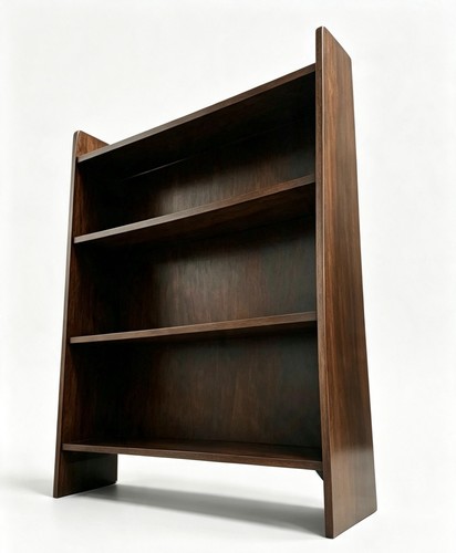 Antique mahogany open bookcase - antique,