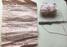 Vintage Edina Embroidery Needle  Metal Tool.With Instructions. Pre Owned.