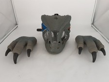 Jurassic World Velociraptor Blue Mask Moving Mouth Eyes Sounds Tested & Gloves