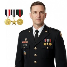 Set of 3 Military Medals World