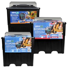 HOZELOCK ECOPOWER POND FILTER UV UVC WATER FILTRATION GRAVITY KOI FISH GARDEN