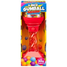 Red gumball dispenser - 9'', /