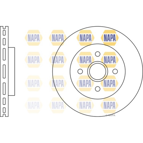Brake discs vented for - 2x,