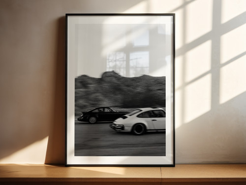 Porsche 911 art print - porsche, &