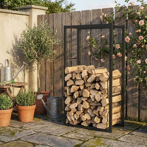 Firewood rack 110x30x61cm - firewood,