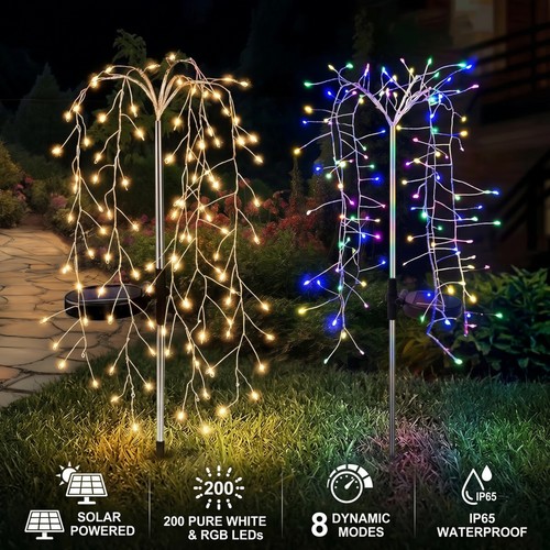 Solar willow tree lights - solar,