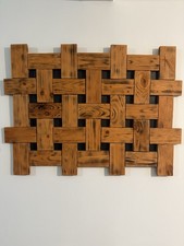 Rustic Piece Of Wooden Wall art. All  Made From Reclaimed Wood 