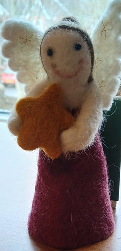Handmade felt angel - handmade,