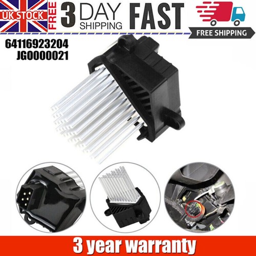 Heater blower motor - blower, resistor