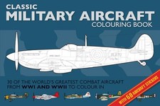 Military Aircraft Colouring Book (Colouring Books) by Adam Wilde Book The Cheap