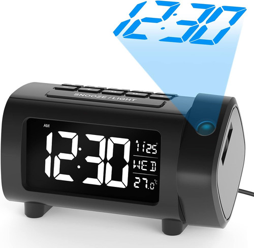 Projection alarm clock bedside - projection,