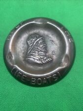 VINTAGE Help The Life-Boats  METAL ASH TRAY, Mancave , Bar Pub