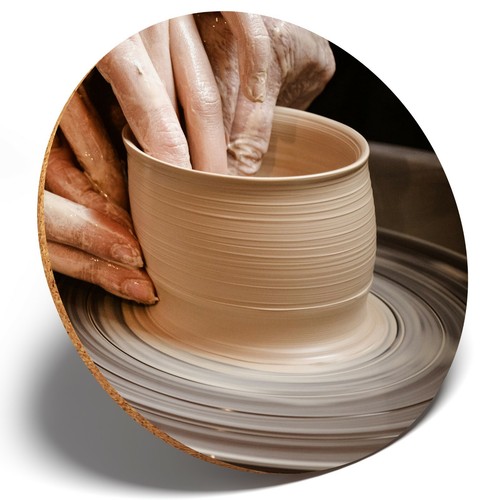 Potters wheel clay artist - 1,