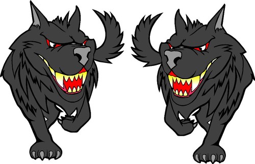 Angry wolf - angry,