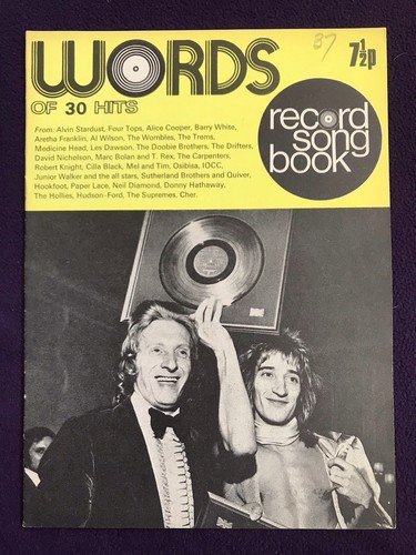 Record song book - book, (words)