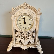 Filigree Art Deco White Resin