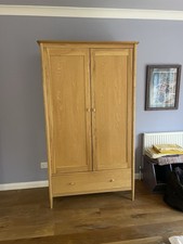 Ercol Oak Teramo 2 Door Wardrobe. Excellent Condition. Collection Only