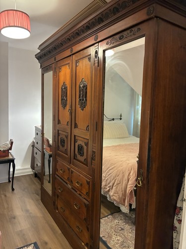 Antique walnut door - walnut, 4