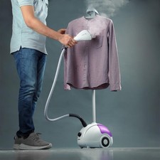 GEEPAS 2000W Upright Vertical Garment Clothes Steamer 1.8L Tank 11 Stem Setting