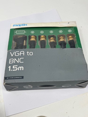 Male vga colour coded bnc - to,