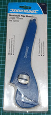 Silverline Thumbturn Pipe Wrench, Length 225mm, Jaw 50mm - Stock code 598449