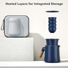 Travel Teapot Set with Carry