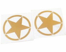 For Royal Enfield BSA Tool Box / Fuel Tank Golden Star Decal set S2u
