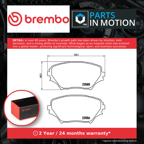 Brake pads set - pads, toyota