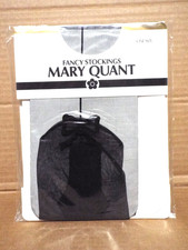 Mary Quant Seamed with Bow Stockings - One Size - Black - New