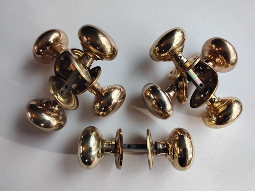 Antique brass door - brass, knobs