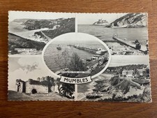 Vintage Postcard UK ?? Mumbles Multiview Swansea 1967 RPPC