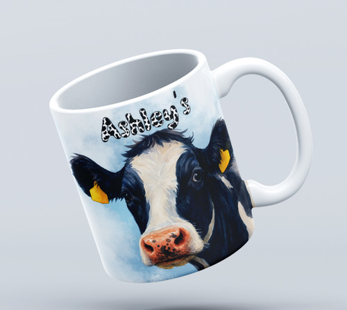 Cute black and white dairy - and,