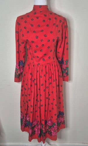 Vintage monsoon red midi - monsoon, dress