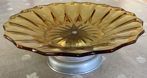 Vintage art deco - amber, glass
