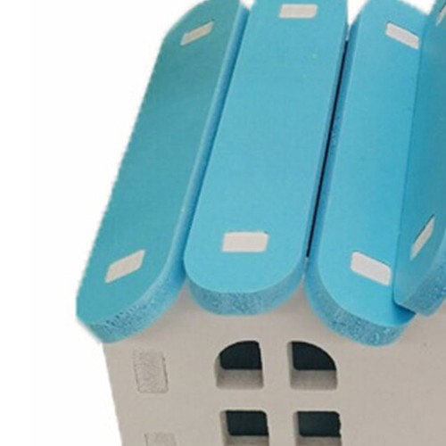 Blue wooden hamster house - hamster,