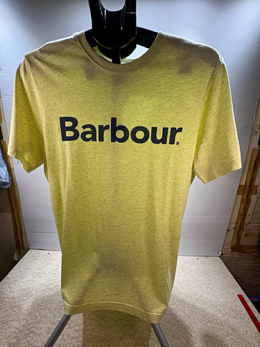 Barbour yellow logo print - barbour,
